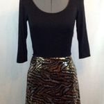Betsey Johnson BLACK and SILVER GOLD SEQUIN DRESS Photo 0
