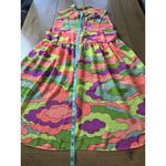 Nanette Lepore  Swim‎ Water Cover Up Size XL Retro Hippie Colorful Beach Sheer Photo 5