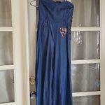 Elevenses Anthropologie   Blue Denim Jumpsuit Size 6 Photo 2