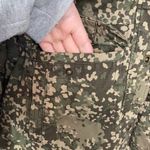 L.L. Bean Woman's Sz S Green Camo Printed Hooded Fleece Lined Winter Jacket Photo 2