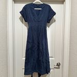 Quince Organic Cotton Gauze Maternity Midi Dress Photo 3