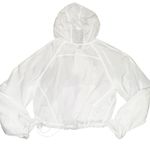 Lululemon NWT  Scuba Cropped Anorak Jacket Size 6 White Water Resistant Photo 3