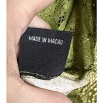 Piano Womens Medium Full Zip Blouse Top Green Plaid Lace Trim Retro Preppy‎ Photo 4