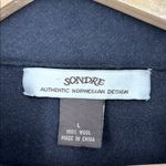 Vintage Sondre Authentic Norwegian 100% Wool Sweater Men’s Size Large Navy Blue Photo 3