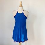 Vintage 90s Blue Reversible Cocktail Dress Size 8 Photo 7