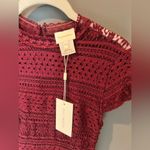 Foxiedox New $163 Nordstrom  Open Back Ellie Dress Fit and Flare Lace in Burgundy Photo 4