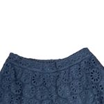 THML  Crochet Lace Floral‎ Shorts Pull On Navy Blue 100% Cotton Women Size Medium Photo 1