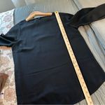 Stella & Dot  Black Drape Top with Gold Cuffs. Size Small. Photo 9