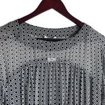 Joie  Women Andora 100% Silk Dress XS Black Geometric Mini Chiffon Sheer‎ Dainty Photo 11