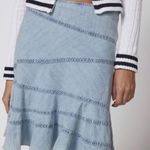 Urban Outfitters Millie Fluted Denim Mini Skirt Size S Photo 1