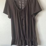 L.A. Blues  crocheted back top 18/20 Photo 0