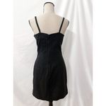 JR's Dresses Vintage 90s Black Linen Mini Dress Photo 2