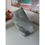 A New Day  Silver Rhinestone Beaded Slim Rectangle Clutch Purse Wallet Photo 4