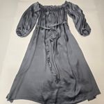 LPA  Off Shoulder Lounge Dress in Gray Blue Large Photo 2