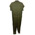 Gap NWT Short Sleeve Button Up Army Jacket Green Jumpsuit 4 Photo 4