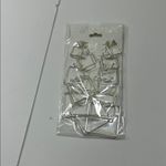 Chic Silver Square Hoop Earrings Set Photo 3