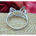 None Cute Silver Tone Butterfly Ring Size 7 Novelty Jewelry Photo 7