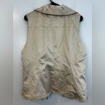 CAbi Snow Bunny Ivory/Tan Faux Fur Reversable Vest Size Large Photo 6