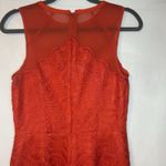 Adelyn Rae  Blood-Orange Lace Shift Cocktail Dress Size‎ Small Photo 5