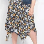 Lane Bryant | Asymmetrical Hem Fall Floral Midi Skirt Plus Size 22 24 XXL Photo 0