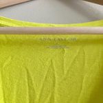 Ann Taylor  Tee Shirt Top Yellow Womens Size L V Neck‎ Cap Sleeve Photo 1