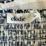 Elodie White and Blue Fitted Crop Tank Top Photo 4