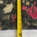 Chico's Chico’s Designs dark floral roses tapestry shirt jacket shacket button up M Photo 10