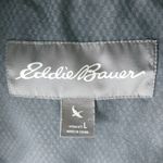 Eddie Bauer  L Gray Knee Length Down Puffer Hoodie Jacket Photo 14