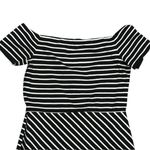1. State Revolve  Striped Off Shoulder Dress‎ Bodycon Mini Short Sleeve Party Sz M Photo 4