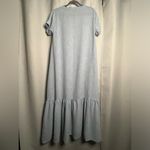 Chantal Light Blue Textured High Low Maxi Dress Large Photo 2