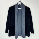 Babaton Aritzia  Beeckman Merino Wool Black Grey Cardigan Sweater Size XS Photo 2