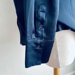 Banana Republic  Factory Long Sleeve Silky Short Collar Button Front Blouse Photo 3