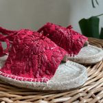 NEW Antik Batik Tori designed in Paris beautiful raffia red jute espadri… Size 6 Photo 1