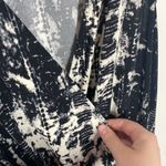 Peyton Jensen Ludlow surplice knit jumsuit in black and off white tie dye size S Photo 5