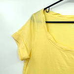 Loft  size Medium yellow short sleeve t-shirt‎ Photo 2