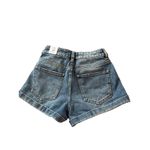 PacSun  Womens High Rise Mom Shorts Blue Denim Distressed Cuffed Size 23 NWT Photo 1