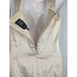 Jax Cream Satin Midi Cocktail Dress‎ Women's Size 4 Party Elegant Formal Photo 6