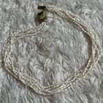 Handmade Vintage 6 Strand Freshwater Rice Irregular Pearl Necklace Cloisonne Closure Photo 7