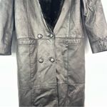 Direct Action D.A.N.Y New York Leather Trench Coat Fur Photo 4