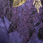 Anthropologie 🍁 Purple Floral Silk Blouse Photo 7