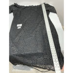 Lane Bryant Womans 26 Black Lace Lined Off The Shoulder Midi Shift Dress Photo 8
