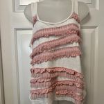 Banana Republic  Pink Frilly Tank Top Photo 0