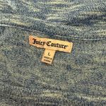 Juicy Couture Juicy‎ Couture Heathered Blue Soft Knit Short Sleeve Top Size L Casual Cut Out Photo 6