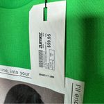 ZGY DENIM Zee Oversized Sweatshirt Electric Green NWT in XS Photo 2