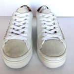 ZARA White & Gray Suede Silver Stud Leopard Print Women Shoes 36 / 6 Photo 5