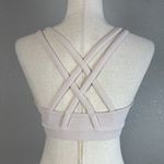 Lululemon  Womens Energy Sports Bra Size 8 Blush Pink Strappy Photo 3