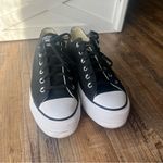 Converse Chuck Taylor All Star Lift Low Top Sneakers Black/White Women Size 9.5 Black Photo 2