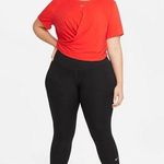 Nike NWT One Luxe Twist Dri-Fit Short Sleeve Top Color Chile Red SZ-1X Photo 0