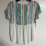 Anthropologie  Porridge Elva Top Size Small Multicolor Short Sleeve V-Neckline Photo 7