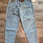 Bugle Boy Vintage  Jeans Womens Size 26 Blue Acid Wash Parachute Denim Pants 80s Photo 0